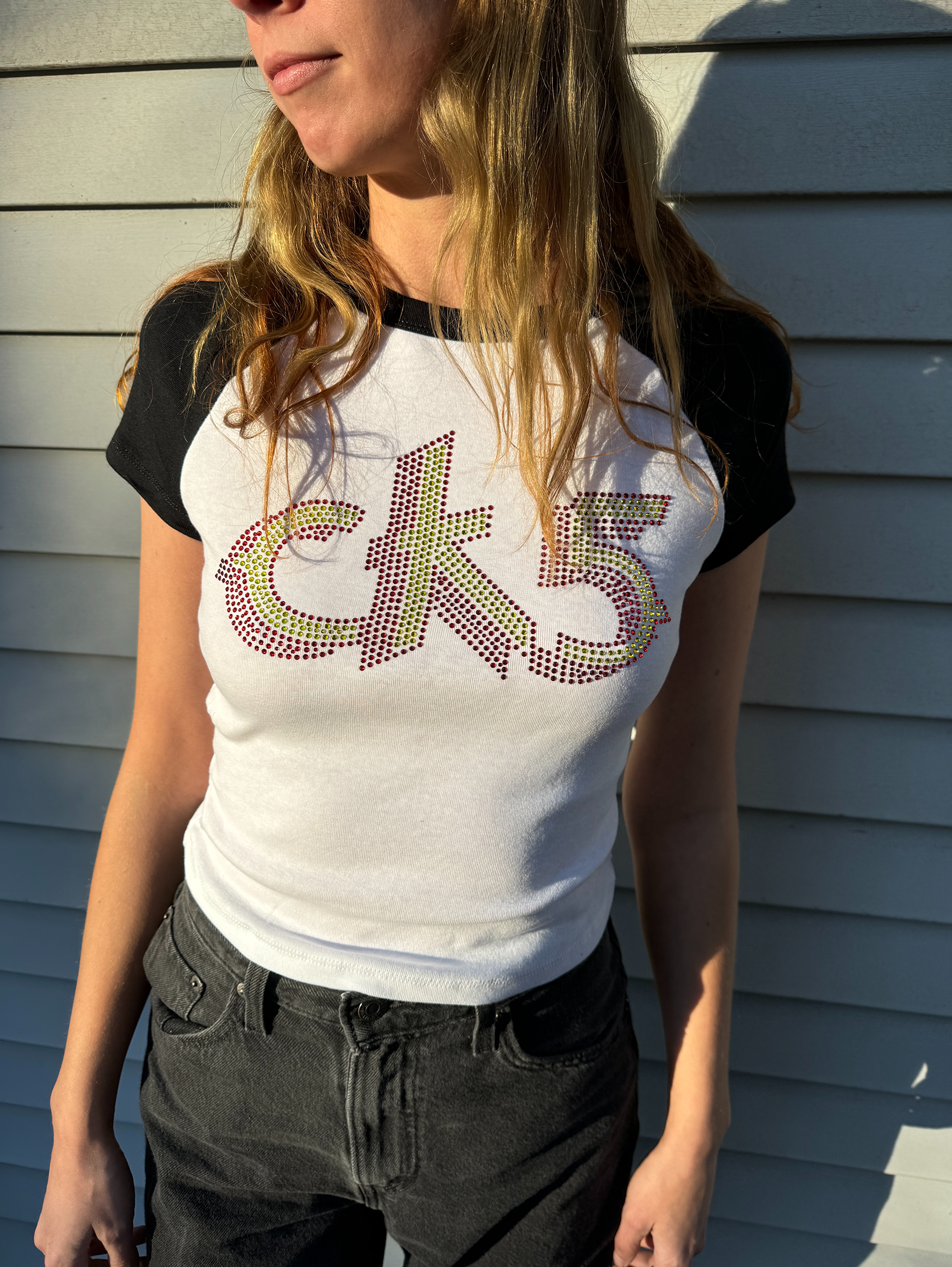 CK5 RHINESTONE BABY TEE
